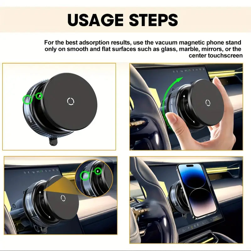 Vacuum Magnetic Phone Holder Stands