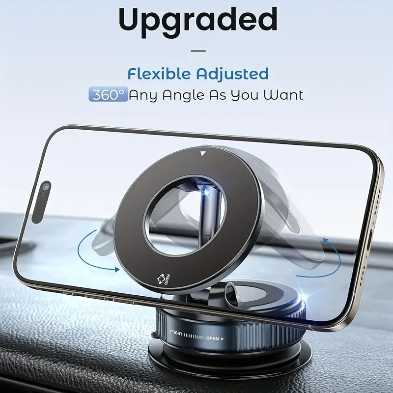 Magnetic Phone Holder - Strong Suction Cup For Car or Desk with Super Stability
