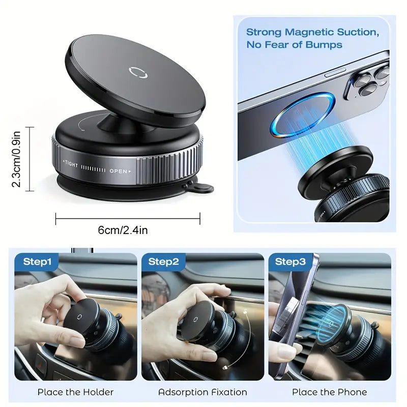 Vacuum Magnetic Phone Holder Stands