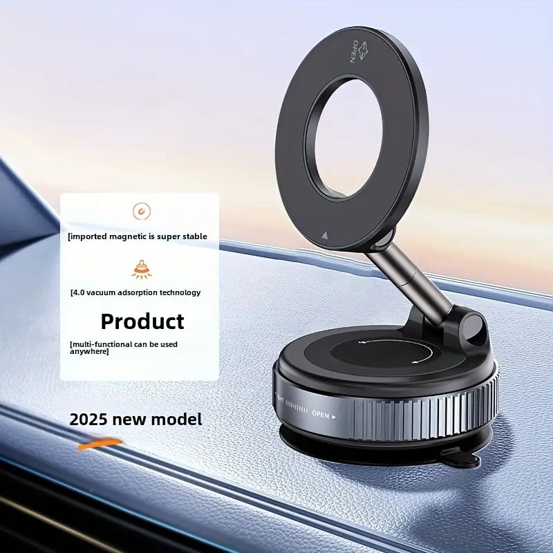 Magnetic Phone Holder - Strong Suction Cup For Car or Desk with Super Stability