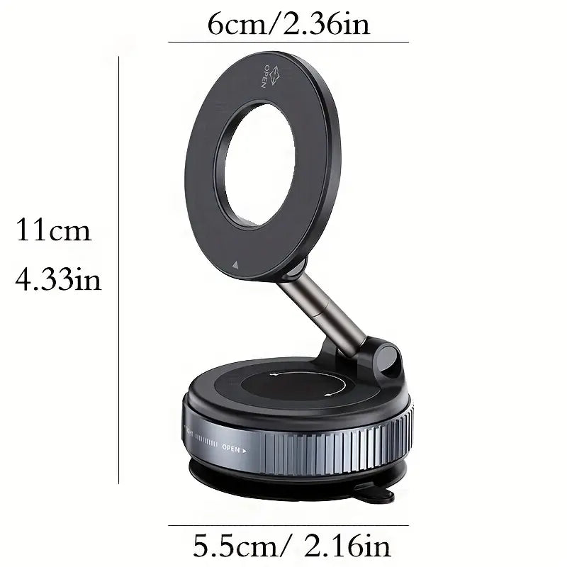 Magnetic Phone Holder - Strong Suction Cup For Car or Desk with Super Stability