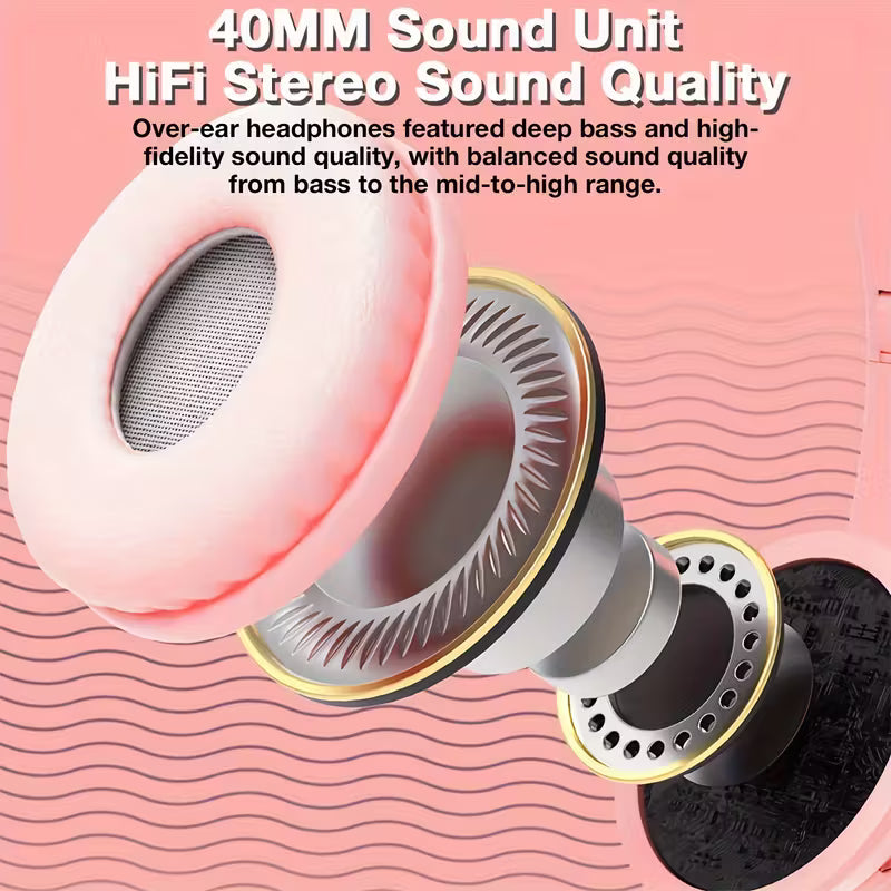 GENAI Wireless Over-Ear Headphones - Foldable, High Fidelity Audio - TJRP9DZ